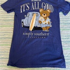 Simply Southern Blue Bear Surf Tee